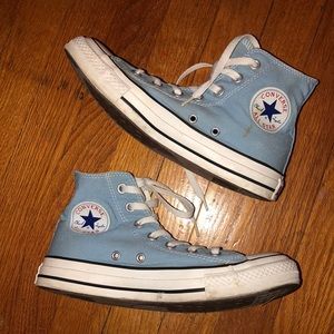 blue jean converse shoes